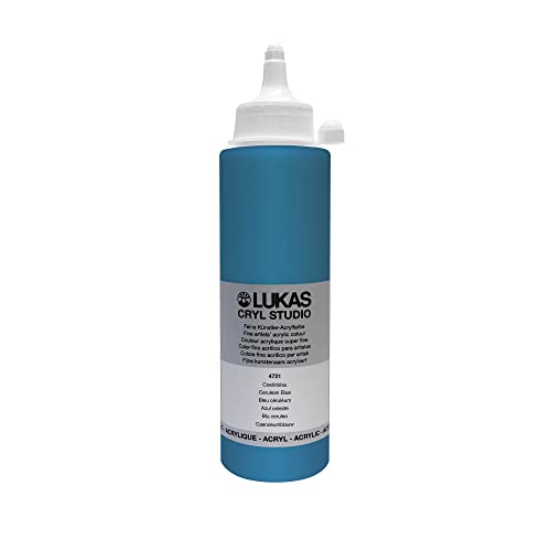 LUKAS Cryl Studio 250 ml, Acrylfarbe in Premium-Qualität, Coelinblau von LUKAS