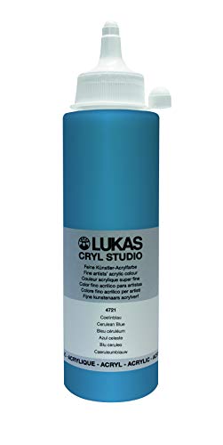 LUKAS Cryl Studio 250 ml, Acrylfarbe in Premium-Qualität, Coelinblau von LUKAS
