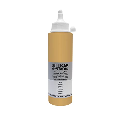 Lukas Cryl Studio 250 ml, Acrylfarbe in Premium-Qualität, Karamell von LUKAS