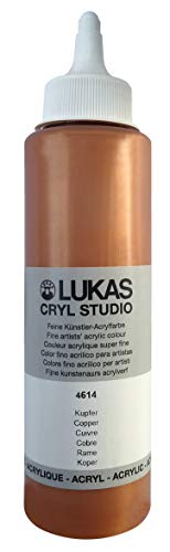 Lukas Cryl Studio 250 ml, Acrylfarbe in Premium-Qualität, Kupfer von LUKAS