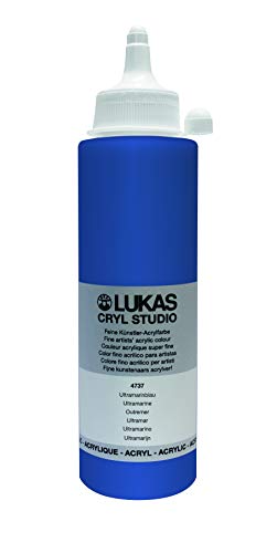 LUKAS Cryl Studio 250 ml, Acrylfarbe in Premium-Qualität, Ultramarinblau von LUKAS