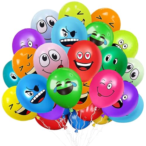 50/100/200 Stück Emotion Serie Latex Luftballons,12 Zoll luftballons smiley, Niedlich Lustig Luftballons, Verschiedene emotion luftballon, für Kinder Geburtstag Deko Jungen Mädchen Baby Shower(200) 50/100/200 Stück Emotion Serie Latex Luftballons,12 Zoll luftballons smiley, Niedlich Lustig Luftballons, Verschiedene emotion luftballon, für Kinder Geburtstag Deko Jungen Mädchen Baby Shower(200) von LUKIUP