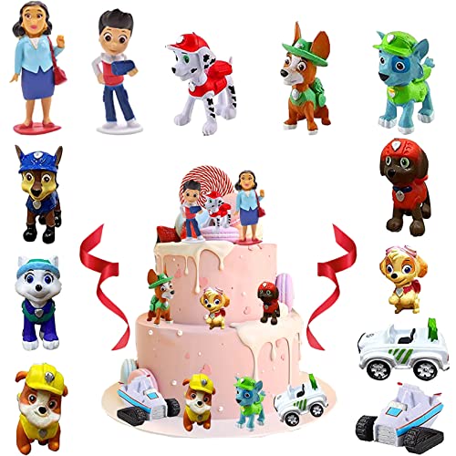LUKIUP 12 Stück Paw Patrol Tortendeko 3D Paw Patrol Figuren Kindergeburtstag Cake Toppers Paw Patrol Tortenfiguren Deko Für Mädchen Junge Happy Birthday Cake Topper LUKIUP 12 Stück Paw Patrol Tortendeko 3D Paw Patrol Figuren Kindergeburtstag Cake Toppers Paw Patrol Tortenfiguren Deko Für Mädchen Junge Happy Birthday Cake Topper von LUKIUP