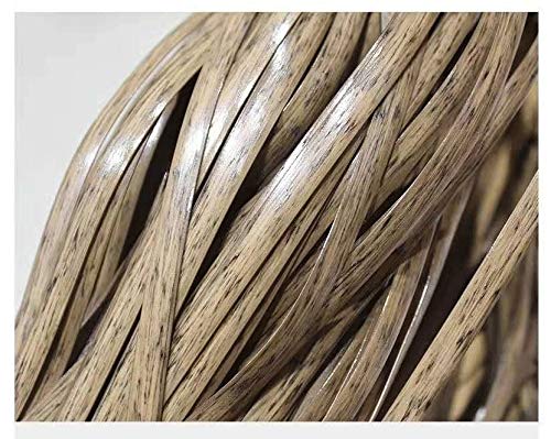 LUKKC 500g Wicker Repair Material Kit Wasserdichtes Kunststoff-Rattan-Reparaturmaterial Flaches Braunes Gewebtes Rattan Für Gartenmöbel Und Rattanstuhl Sofakorb Ersatz (Color : B) von LUKKC