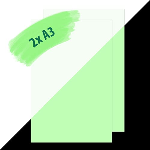 lumentics Premium Leuchtpapier - Grün - DIN A3-2er Set - leuchtet im Dunkeln - langnachleuchtend - bedruckbares Papier - UV Pigmente - vielseitig einsetzbar lumentics Premium Leuchtpapier - Grün - DIN A3-2er Set - leuchtet im Dunkeln - langnachleuchtend - bedruckbares Papier - UV Pigmente - vielseitig einsetzbar von LUMENTICS
