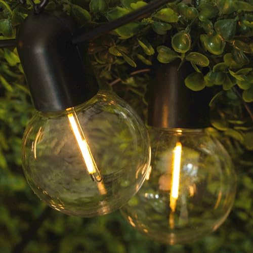 Lumiled Solar Lichterkette Außen 20x LED 11,58 M Solarlichterkette Garten Außenlichterkette Solarkette Solarleuchte Außenleuchte Kugel IP44 Warmweiß 3000K Ostern Glühbirnen von Lumiled