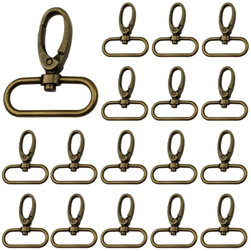 20 antike Karabinerverschlüsse, 5,1 cm Bronze, drehbar, für 2,5 cm Gurte, robuste Zinklegierungs-Clips für Geldbörsen, Rucksäcke, Schlüsselanhänger, Gepäck 20 antike Karabinerverschlüsse, 5,1 cm Bronze, drehbar, für 2,5 cm Gurte, robuste Zinklegierungs-Clips für Geldbörsen, Rucksäcke, Schlüsselanhänger, Gepäck von LUMINFLY