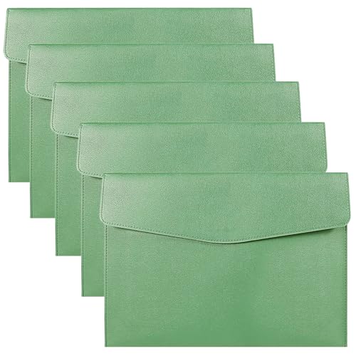 Dokumentenmappen, A4, PU-Leder, professionelle Dokumenten-Organizer, Briefgröße, Portfolio-Hüllen für Büro und Konferenzen, 5 Stück Dokumentenmappen, A4, PU-Leder, professionelle Dokumenten-Organizer, Briefgröße, Portfolio-Hüllen für Büro und Konferenzen, 5 Stück von LUMINFLY