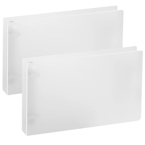 Karteikarten-Organizer mit Trennblättern, Kapazität für 120 Karten, inklusive 2 A5-Ordner mit 2 Löchern, PP-Materialrücken Karteikarten-Organizer mit Trennblättern, Kapazität für 120 Karten, inklusive 2 A5-Ordner mit 2 Löchern, PP-Materialrücken von LUMINFLY