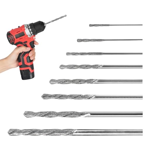 LUMOOM 8 Stück Diamantbohrer Set, professioneller Glasbohrer, Fliesenbohrer, 0.8-3.5mm hochpräzise Mini Spiralbohrer für Schmuck Keramik Metall Glas Jade Stein Perlen Muscheln LUMOOM 8 Stück Diamantbohrer Set, professioneller Glasbohrer, Fliesenbohrer, 0.8-3.5mm hochpräzise Mini Spiralbohrer für Schmuck Keramik Metall Glas Jade Stein Perlen Muscheln von LUMOOM