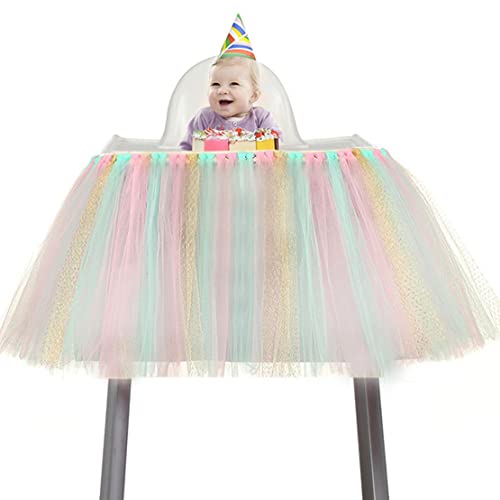 Geburtstag Hochstuhl Tutu Tüll Rock Glitter Tischrock Baby Hochstuhl Deko Hochstuhl Tischrock Dekoration Partyzubehör Dekoration für Kinderstuhl Deko Babyparty Weihnachten Candy Taufe Partyzubeh Geburtstag Hochstuhl Tutu Tüll Rock Glitter Tischrock Baby Hochstuhl Deko Hochstuhl Tischrock Dekoration Partyzubehör Dekoration für Kinderstuhl Deko Babyparty Weihnachten Candy Taufe Partyzubeh von LUMoony