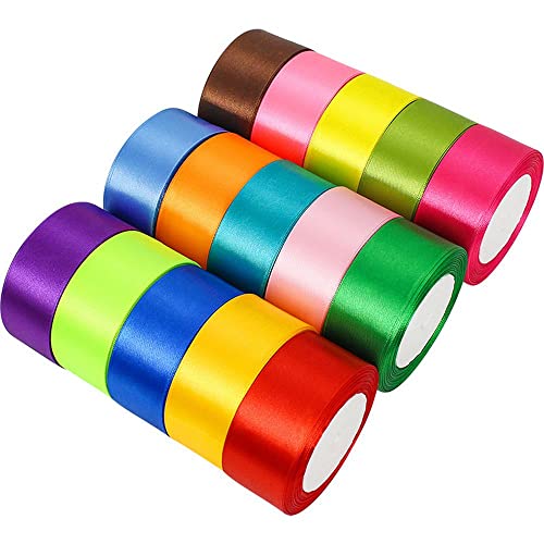 LUMoony 10 Rollen 10 Farben Schleifenband Breit Geschenkband Geschenkbänder Satinbänder Satin Band Bänder Weihnachtsbänder Schleifenband Hochzeit Für Hochzeitsdekoration Kuchendekoration LUMoony 10 Rollen 10 Farben Schleifenband Breit Geschenkband Geschenkbänder Satinbänder Satin Band Bänder Weihnachtsbänder Schleifenband Hochzeit Für Hochzeitsdekoration Kuchendekoration von LUMoony