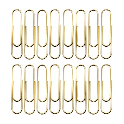 LUMoony 100Pcs 50 mm farbige Büroklammern Büroklammern beschichtete Büroklammern beschichtete große Büroklammern ideal für Büro, Schule, Dokument, Büroklammern organisieren von LUMoony