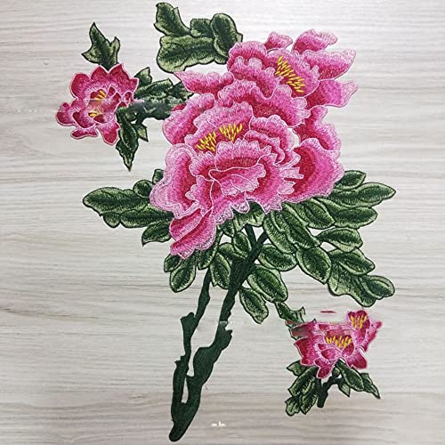 LUMoony 1Pcs große gestickte Aufbügler Pfingstrose gestickte Blumen Patches Nähen auf Patches Kleidung Cheongsam Hochzeitskleid Zubehör DIY Zubehör gestickter Patch LUMoony 1Pcs große gestickte Aufbügler Pfingstrose gestickte Blumen Patches Nähen auf Patches Kleidung Cheongsam Hochzeitskleid Zubehör DIY Zubehör gestickter Patch von LUMoony