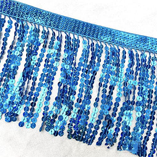 LUMoony 2 Yards Pailletten Quaste Fransenborte Fransenband Schnittfranse Bauchtanz Trimmen Fransen-Spitze Pailletten Gürtel Bauchtanz Schal Zum Nähen von Kleidung, Gürtel, Hut, Dekoration 16cm LUMoony 2 Yards Pailletten Quaste Fransenborte Fransenband Schnittfranse Bauchtanz Trimmen Fransen-Spitze Pailletten Gürtel Bauchtanz Schal Zum Nähen von Kleidung, Gürtel, Hut, Dekoration 16cm von LUMoony