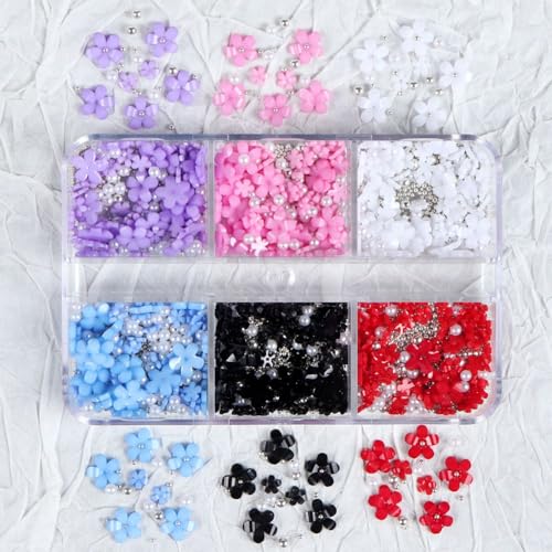 LUMoony 6 Grids 3D Blume Nail Art Charms 1Schachtel Blumen Perle Nail Art Charms Nail Art Charms Flower Nail Art Strasssteine Nägel Zubehör geeignet für Nägel Kunsthandwerk Mischfarbe Nail Charms LUMoony 6 Grids 3D Blume Nail Art Charms 1Schachtel Blumen Perle Nail Art Charms Nail Art Charms Flower Nail Art Strasssteine Nägel Zubehör geeignet für Nägel Kunsthandwerk Mischfarbe Nail Charms von LUMoony