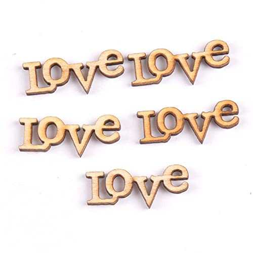 LUMoony Dekoholz mit Love-Schriftzug 50Pcs Holzbuchstaben Love Dekorative Holzbuchstaben für Hochzeit Valentinstag Geburtstag Feier Party Tisch Deko Liebe Holzbuchstaben Love 28 * 11mm LUMoony Dekoholz mit Love-Schriftzug 50Pcs Holzbuchstaben Love Dekorative Holzbuchstaben für Hochzeit Valentinstag Geburtstag Feier Party Tisch Deko Liebe Holzbuchstaben Love 28 * 11mm von LUMoony