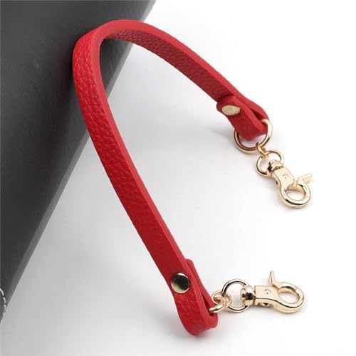 LUMoony Geldbörsenriemen Aus PU Leder 30cm Druckknopf Leder Taschenriemen Taschengriffe Leder Für Kurze Taschengriff Ersatz Herstellungszubehör Taschenhenkel Ersatz Gürtel DIY Taschenzubehör von LUMoony