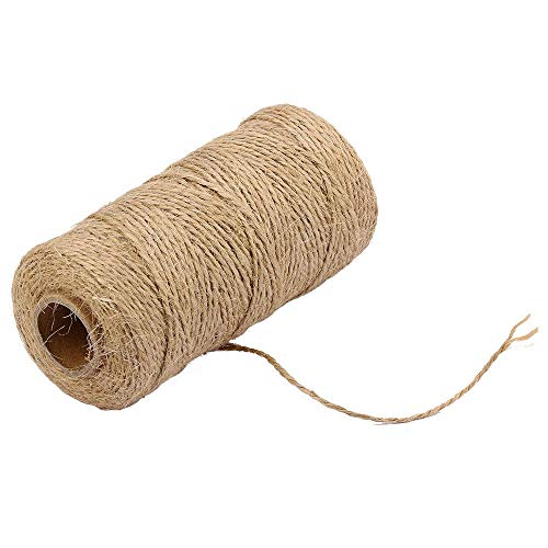 LUMoony MoonyLI Natürliches Jutegarn Jutegarn DIY Geschenk Schnur Hanfseil Kunsthandwerk Juteseil (2 mm x 50 Yards) von LUMoony