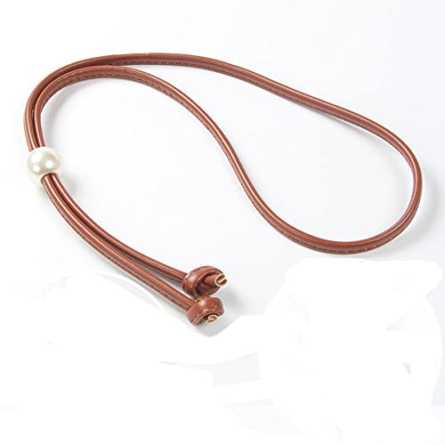 LUMoony PU Leder Tasche Kordelzug 120 cm PU-Leder Kordelzug Zugschnur Geldbörsenriemen Ersatz Leder Slide String Keepe verstellbare Tragetasche Kordelzug Bündel Taschenzubehö für Eimertasche von LUMoony