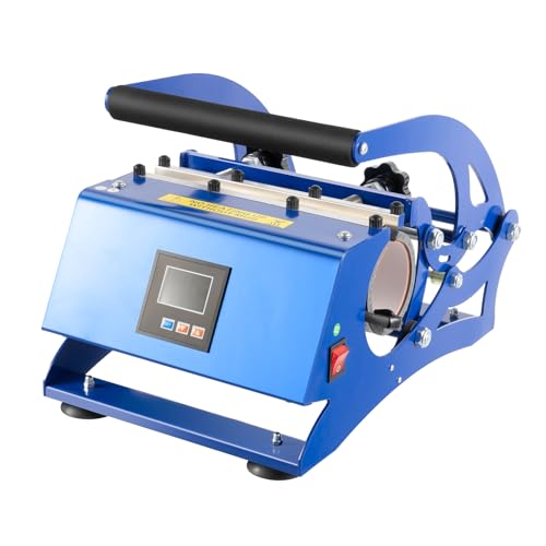 LUNICASHA Transferpresse Hitzepresse, Mug Sublimationspresse, T-Shirt Heat Press, DIY Mulitifunktional Sublimation Wärmepresse, Tassenpresse Bedrucken mit 6 Untersetzer von LUNICASHA