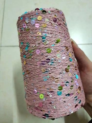 100 g/Knäuel/280 m Pailletten-Baumwollgarn, 6 mm + 3 mm, spezielle Glitzer-Matchgarne, DIY-Zubehör, Stoffpuppe, Stricken, Lanas, Häkeln 100 g/Knäuel/280 m Pailletten-Baumwollgarn, 6 mm + 3 mm, spezielle Glitzer-Matchgarne, DIY-Zubehör, Stoffpuppe, Stricken, Lanas, Häkeln von LUNYY