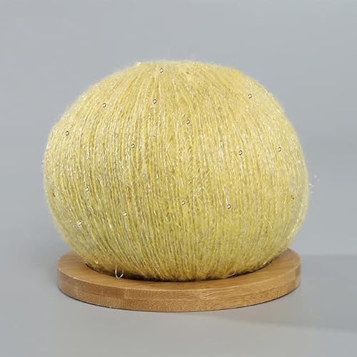 LUNYY 50 g Mohair Dünnes Strickgarn mit Pailletten Häkeln Flauschig Gestrickt Mode Baby Weiche Spitze Wollfaden Pullover Schal Perlen Garne LUNYY 50 g Mohair Dünnes Strickgarn mit Pailletten Häkeln Flauschig Gestrickt Mode Baby Weiche Spitze Wollfaden Pullover Schal Perlen Garne von LUNYY