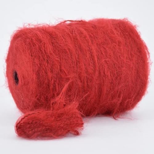 LUNYY 500 g Mohairgarn zum Handstricken Segment gefärbte Wolle Acrylgarn Strickgewebe Häkeln weicher Gesundheitsplüsch Baumwollfaden von LUNYY