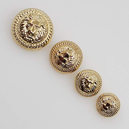 LUNYY Gold Silver Color Metal Lion Style Buttons Alloy Garment Accessories DIY Materials Sewing Accessories Wedding Craft Supplies LUNYY Gold Silver Color Metal Lion Style Buttons Alloy Garment Accessories DIY Materials Sewing Accessories Wedding Craft Supplies von LUNYY
