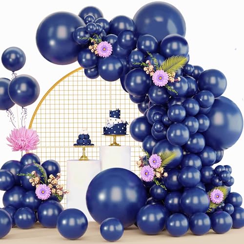 Luftballons Blau, 120 Stück Luftballon Girlande Marineblau, 18 12 10 5 Zoll Ballon Girlande Dunkelblau, Luftballons Geburtstag Babyparty Jahrestag Abschlussfeier Party Deko Luftballons Blau, 120 Stück Luftballon Girlande Marineblau, 18 12 10 5 Zoll Ballon Girlande Dunkelblau, Luftballons Geburtstag Babyparty Jahrestag Abschlussfeier Party Deko von LUOBITO