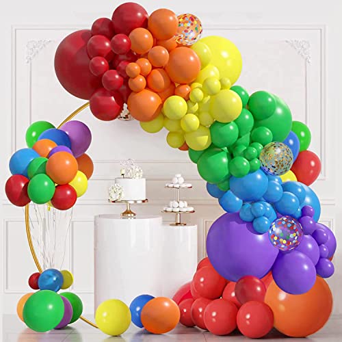 Luftballons Bunt, 120 Stück Luftballon Girlande Bunt, 18 12 10 5 Zoll Ballon Girlande Regenbogen, Luftballons Geburtstag Hochzeit Babyparty Jahrestag Party Deko Luftballons Bunt, 120 Stück Luftballon Girlande Bunt, 18 12 10 5 Zoll Ballon Girlande Regenbogen, Luftballons Geburtstag Hochzeit Babyparty Jahrestag Party Deko von LUOBITO