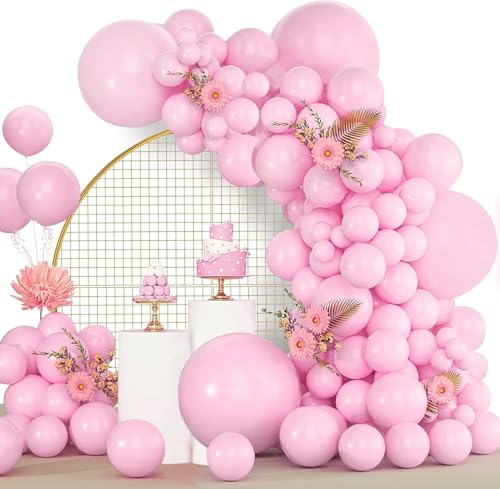Luftballons Rosa, 120 Stück Luftballon Girlande Pastell Rosa, 18 12 10 5 Zoll Ballon Girlande Rose, Luftballons Geburtstag Babyparty Hochzeit Abschlussfeier Party Deko Luftballons Rosa, 120 Stück Luftballon Girlande Pastell Rosa, 18 12 10 5 Zoll Ballon Girlande Rose, Luftballons Geburtstag Babyparty Hochzeit Abschlussfeier Party Deko von LUOBITO