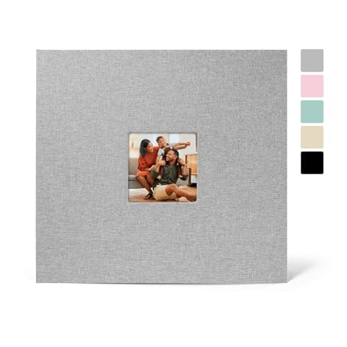 30,5 x 30,5 cm großes 3-Ringbuch-Scrapbook Fotoalbum, Leineneinband, Sammelalbum mit 50 Kunststoffhüllen, 100 Seiten, 30,5 x 30,5 cm, weiße Seiten für Hochzeit, Baby, Abenteuer, Reisen, Damen, Kinder 30,5 x 30,5 cm großes 3-Ringbuch-Scrapbook Fotoalbum, Leineneinband, Sammelalbum mit 50 Kunststoffhüllen, 100 Seiten, 30,5 x 30,5 cm, weiße Seiten für Hochzeit, Baby, Abenteuer, Reisen, Damen, Kinder von LUOCCHI