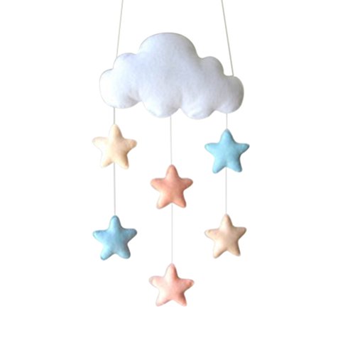 Star Hanging Cloud Raindrop Dekorationen Baby Kinderzimmer Dekoration für Baby Dusche Wand Tür von LUOEM