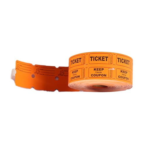 LUOFANG 1 Rolle nummerierte Tombola Tickets mit 1000 Stück, einzelne Losrolle für Party Preisauszeichnungen, Benefiz Ziehungen, Karneval von LUOFANG