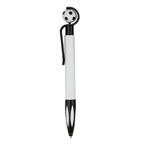 LUOFANG Einziehbarer Kugelschreiber, Fußball-ähnlicher Stift, Rutschfester Silikongriff, glattes Schreiben, Geschenkstift für Fußballspieler, Studenten von LUOFANG