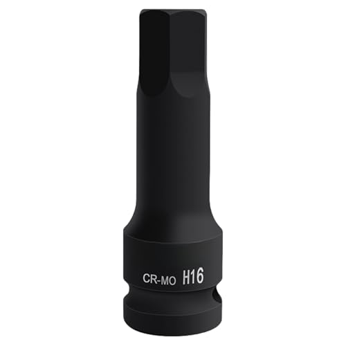 LUOFENG 22 mm Sechskant-Bit-Stecknuss, 1,27 cm Schlagantrieb, CR MO, Stahl, Phosphat, schwarzes Finish, für Automechaniker und Reparaturarbeiten LUOFENG 22 mm Sechskant-Bit-Stecknuss, 1,27 cm Schlagantrieb, CR MO, Stahl, Phosphat, schwarzes Finish, für Automechaniker und Reparaturarbeiten von LUOFENG