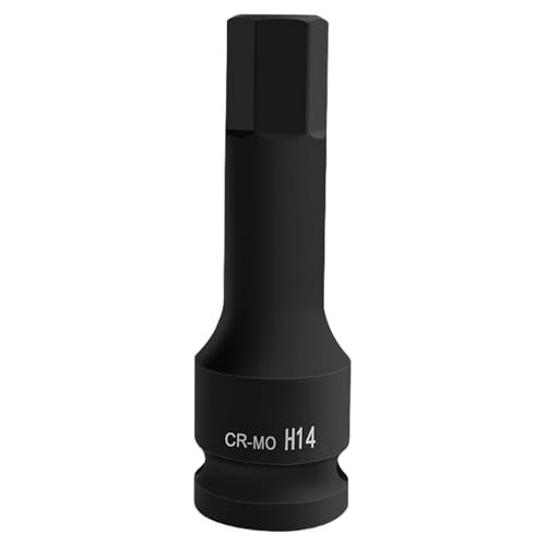 LUOFENG 22 mm Sechskant-Bit-Stecknuss, 1,27 cm Schlagantrieb, CR MO, Stahl, Phosphat, schwarzes Finish, für Automechaniker und Reparaturarbeiten LUOFENG 22 mm Sechskant-Bit-Stecknuss, 1,27 cm Schlagantrieb, CR MO, Stahl, Phosphat, schwarzes Finish, für Automechaniker und Reparaturarbeiten von LUOFENG
