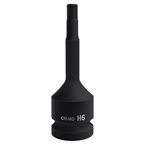 LUOFENG 22 mm Sechskant-Bit-Stecknuss, 1,27 cm Schlagantrieb, CR MO, Stahl, Phosphat, schwarzes Finish, für Automechaniker und Reparaturarbeiten LUOFENG 22 mm Sechskant-Bit-Stecknuss, 1,27 cm Schlagantrieb, CR MO, Stahl, Phosphat, schwarzes Finish, für Automechaniker und Reparaturarbeiten von LUOFENG