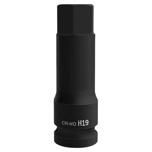 LUOFENG 22 mm Sechskant-Bit-Stecknuss, 1,27 cm Schlagantrieb, CR MO, Stahl, Phosphat, schwarzes Finish, für Automechaniker und Reparaturarbeiten LUOFENG 22 mm Sechskant-Bit-Stecknuss, 1,27 cm Schlagantrieb, CR MO, Stahl, Phosphat, schwarzes Finish, für Automechaniker und Reparaturarbeiten von LUOFENG