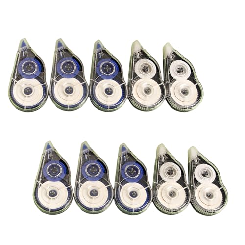 LUOFENG Korrekturroller, 8 m x 5 mm, schnell trocknend, weiß, Korrekturband, insgesamt 80 m, zum Schreiben, Schul- und Bürobedarf, 10 Stück LUOFENG Korrekturroller, 8 m x 5 mm, schnell trocknend, weiß, Korrekturband, insgesamt 80 m, zum Schreiben, Schul- und Bürobedarf, 10 Stück von LUOFENG