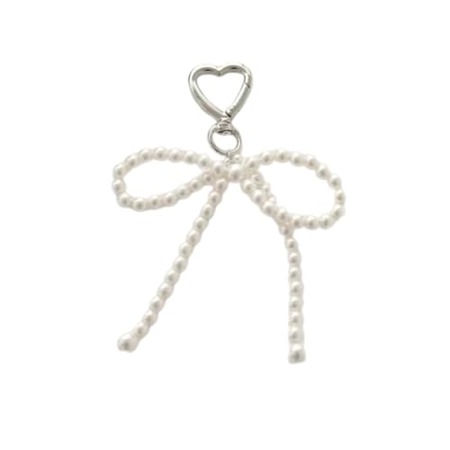 LUOFENG Schlüsselanhänger mit Schleife, Herz-Anhänger, Perlen-Handy-Anhänger, abnehmbare Schleife, Handy-Lanyard, handgefertigter Schlüsselanhänger, Schmuck für Geldbörse, Tasche LUOFENG Schlüsselanhänger mit Schleife, Herz-Anhänger, Perlen-Handy-Anhänger, abnehmbare Schleife, Handy-Lanyard, handgefertigter Schlüsselanhänger, Schmuck für Geldbörse, Tasche von LUOFENG