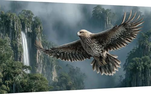 Diamond Painting Adler Diamond Painting XXL 90x180 cm, 5D Crystal Art Berg Muster DIY Eckige Steine Vollbohrer Mosaik Bastelset Erwachsene für Zimmer Deko Wohnzimmer, Wanddeko, Geschenke -ly2507XF Diamond Painting Adler Diamond Painting XXL 90x180 cm, 5D Crystal Art Berg Muster DIY Eckige Steine Vollbohrer Mosaik Bastelset Erwachsene für Zimmer Deko Wohnzimmer, Wanddeko, Geschenke -ly2507XF von LUOLYYEI