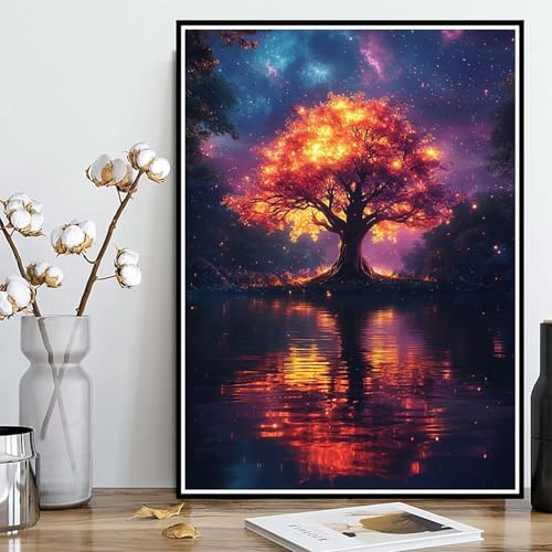 Diamond Painting Baum Diamond Painting XXL 60x80 cm, 5D Crystal Art Sternenhimmel Muster DIY Runden Steine Vollbohrer Mosaik Bastelset Erwachsene für Zimmer Deko Wohnzimmer, Geschenke -ly2508221 Diamond Painting Baum Diamond Painting XXL 60x80 cm, 5D Crystal Art Sternenhimmel Muster DIY Runden Steine Vollbohrer Mosaik Bastelset Erwachsene für Zimmer Deko Wohnzimmer, Geschenke -ly2508221 von LUOLYYEI