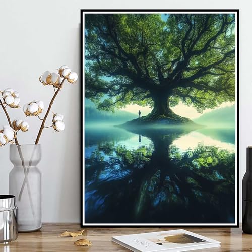 Diamond Painting Baum des Lebens Diamond Painting XXL 50x70cm, 5D Crystal Art Landschaft Muster DIY Runden Steine Vollbohrer Mosaik Bastelset Erwachsene für Zimmer Deko Wohnzimmer -ly250829BX72 Diamond Painting Baum des Lebens Diamond Painting XXL 50x70cm, 5D Crystal Art Landschaft Muster DIY Runden Steine Vollbohrer Mosaik Bastelset Erwachsene für Zimmer Deko Wohnzimmer -ly250829BX72 von LUOLYYEI