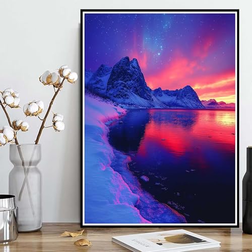 Diamond Painting Berg Diamond Painting XXL 60x80 cm, 5D Crystal Art Aurora Muster DIY Runden Steine Vollbohrer Mosaik Bastelset Erwachsene für Zimmer Deko Wohnzimmer, Geschenke für Frauen -ly2508270 Diamond Painting Berg Diamond Painting XXL 60x80 cm, 5D Crystal Art Aurora Muster DIY Runden Steine Vollbohrer Mosaik Bastelset Erwachsene für Zimmer Deko Wohnzimmer, Geschenke für Frauen -ly2508270 von LUOLYYEI