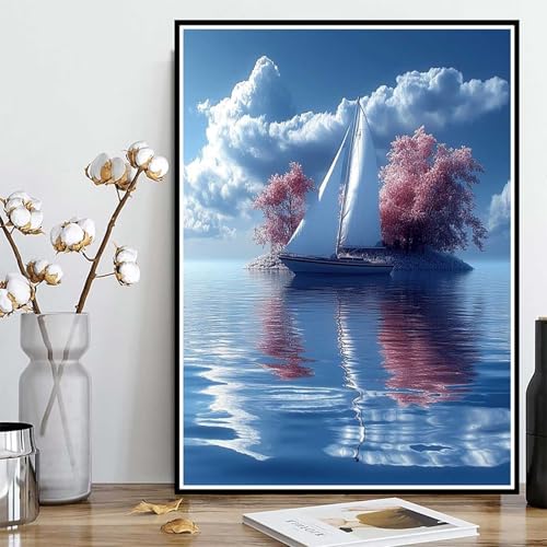 Diamond Painting Boot Diamond Painting XXL 40x50cm, 5D Crystal Art Meer Muster DIY Runden Steine Vollbohrer Mosaik Bastelset Erwachsene für Zimmer Deko Wohnzimmer, Geschenke für Frauen -ly25082I2 Diamond Painting Boot Diamond Painting XXL 40x50cm, 5D Crystal Art Meer Muster DIY Runden Steine Vollbohrer Mosaik Bastelset Erwachsene für Zimmer Deko Wohnzimmer, Geschenke für Frauen -ly25082I2 von LUOLYYEI
