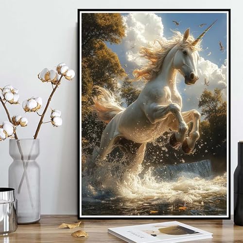 Diamond Painting Einhorn Diamond Painting XXL 100x135cm, 5D Crystal Art Tier Muster DIY Runden Steine Vollbohrer Mosaik Bastelset Erwachsene für Zimmer Deko Wohnzimmer, Geschenke für Frauen -ly250822W Diamond Painting Einhorn Diamond Painting XXL 100x135cm, 5D Crystal Art Tier Muster DIY Runden Steine Vollbohrer Mosaik Bastelset Erwachsene für Zimmer Deko Wohnzimmer, Geschenke für Frauen -ly250822W von LUOLYYEI