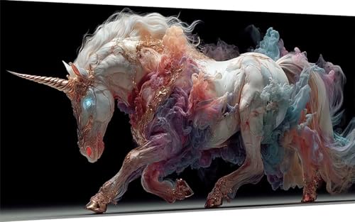 Diamond Painting Einhorn Diamond Painting XXL 90x180cm, 5D Crystal Art Tier Muster DIY Eckige Steine Vollbohrer Mosaik Bastelset Erwachsene für Zimmer Deko Wohnzimmer, Wanddeko, Geschenke -ly2507JB Diamond Painting Einhorn Diamond Painting XXL 90x180cm, 5D Crystal Art Tier Muster DIY Eckige Steine Vollbohrer Mosaik Bastelset Erwachsene für Zimmer Deko Wohnzimmer, Wanddeko, Geschenke -ly2507JB von LUOLYYEI
