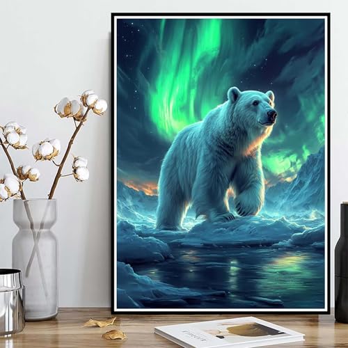 Diamond Painting Eisbären Diamond Painting XXL 30×40cm, 5D Crystal Art Aurora Muster DIY Runden Steine Vollbohrer Mosaik Bastelset Erwachsene für Zimmer Deko Wohnzimmer, Geschenke -ly250825358C Diamond Painting Eisbären Diamond Painting XXL 30×40cm, 5D Crystal Art Aurora Muster DIY Runden Steine Vollbohrer Mosaik Bastelset Erwachsene für Zimmer Deko Wohnzimmer, Geschenke -ly250825358C von LUOLYYEI